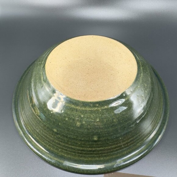Hand Made Studio Art Pottery Deep Dish Bowl Watermelon Shaped Artist Signed VTG - Picture 6 of 15